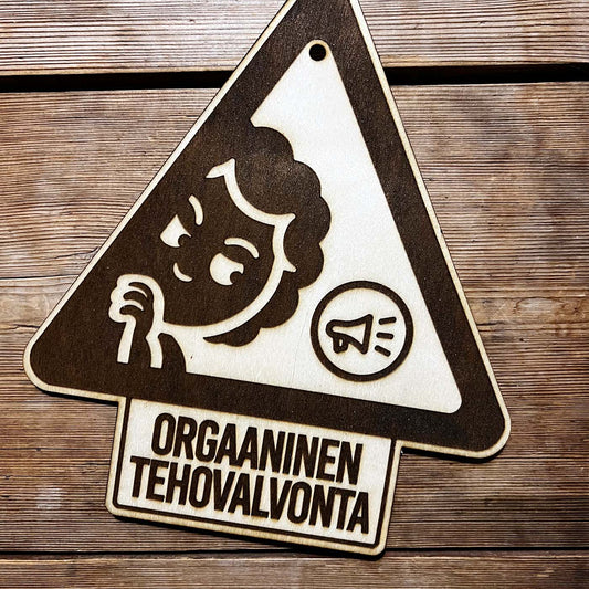 Kerrostalokyttääjä varoituskyltti